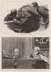Skizzen in den Royal Courts of Justice, Admiralty Court
